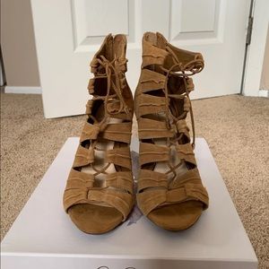 Jessica Simpson strappy heels.